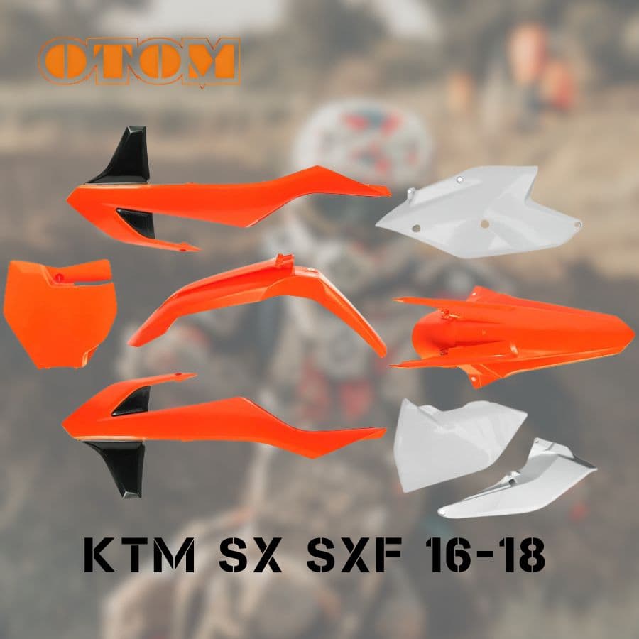 Комплект пластика для мотоцикла KTM SX XC 2016-2018, оранжевый, OTOM
