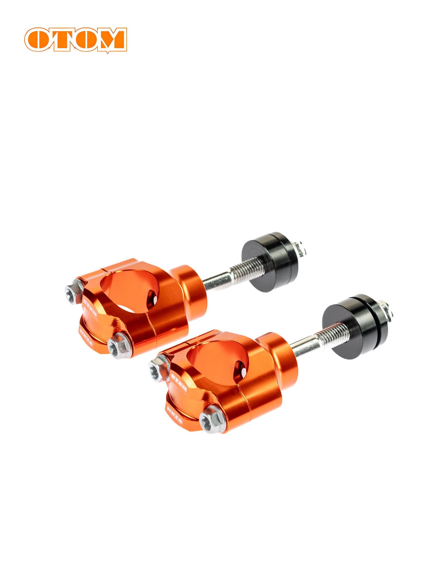 Проставки руля для мотоцикла CNC, M12, 28мм, оранжевые OTOM