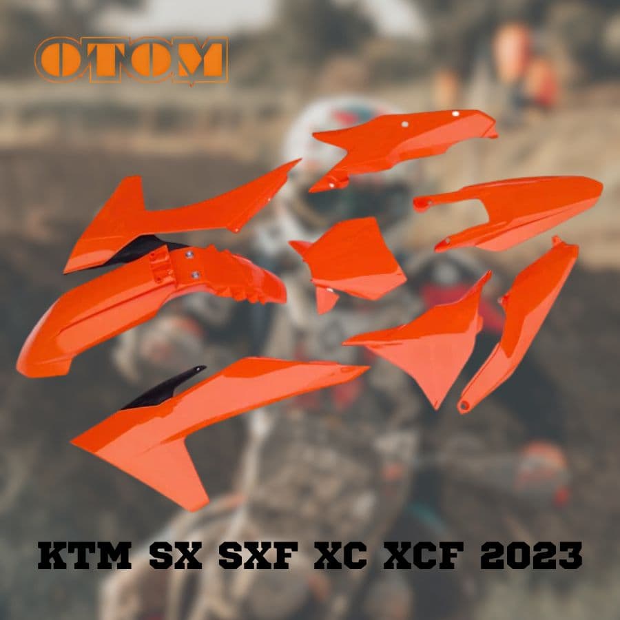 Комплект пластика для мотоцикла KTM SX XC 2023-2025, оранжевый, OTOM