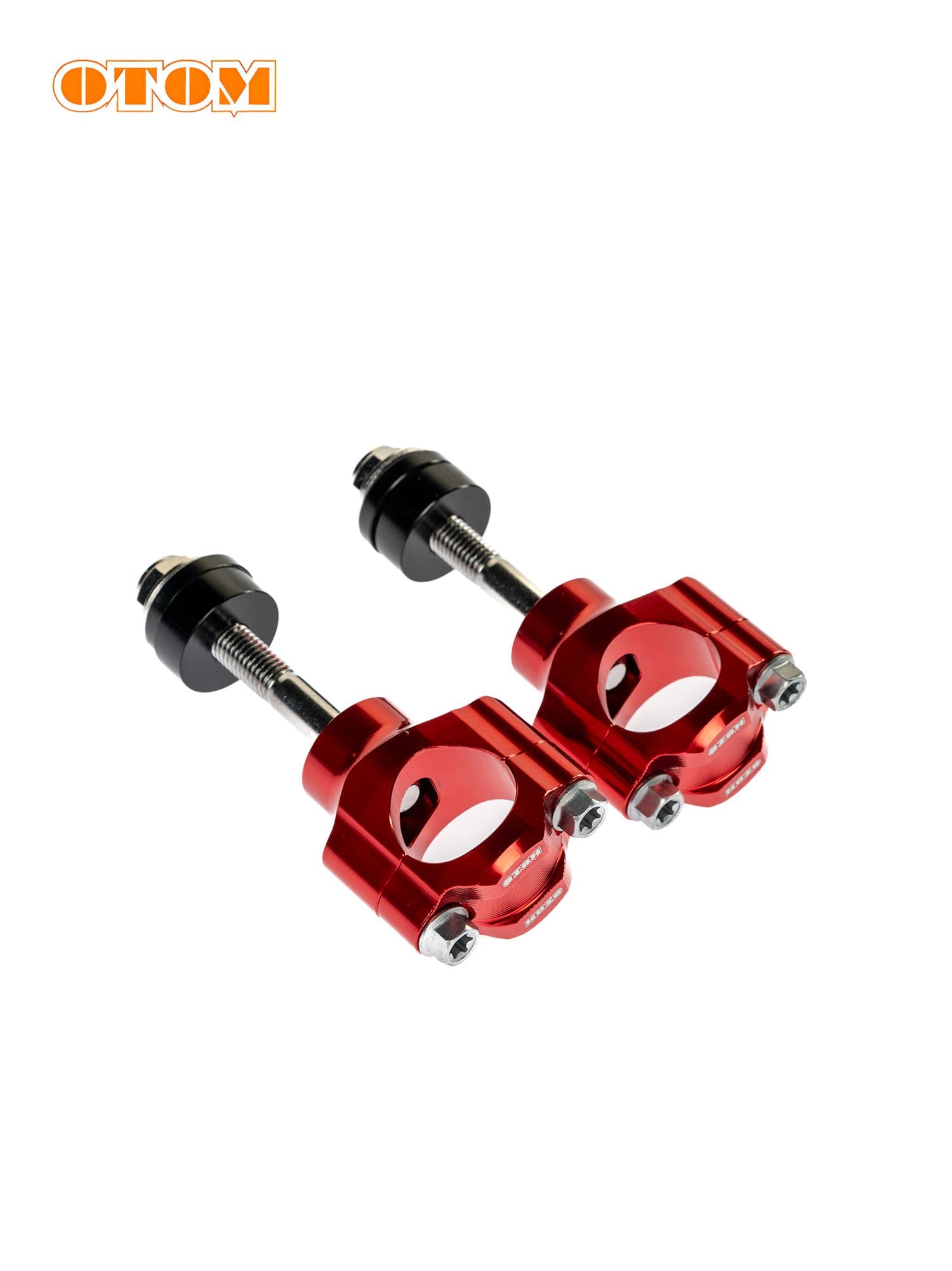 Проставки руля для мотоцикла CNC, M10, 28мм, красные OTOM