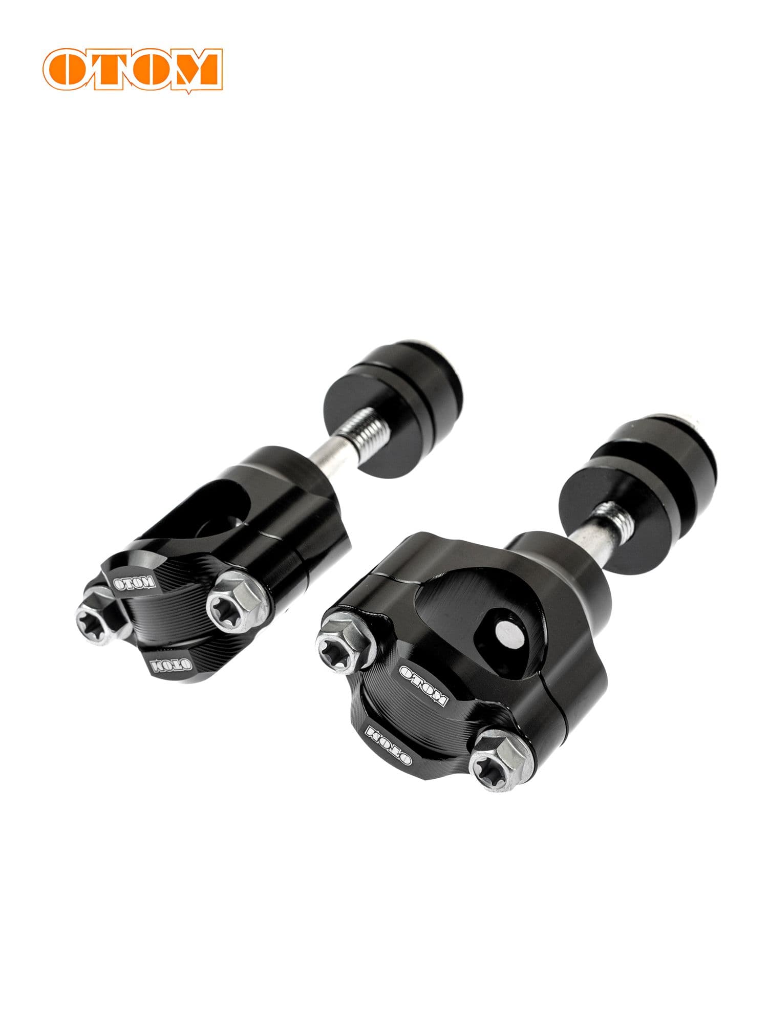 Проставки руля для мотоцикла CNC, M10, 28мм, черные OTOM