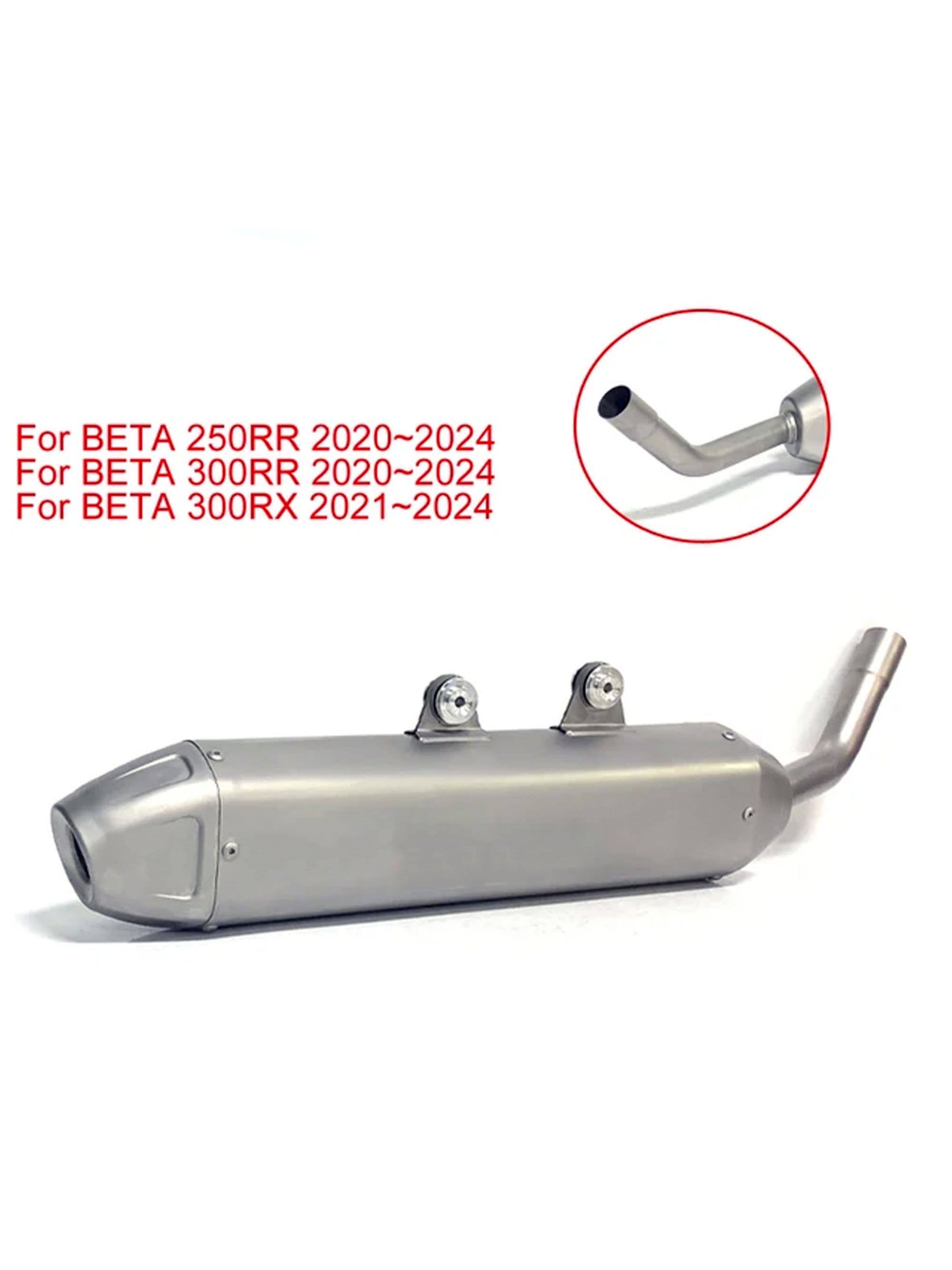 Глушитель выхлопная труба для мотоцикла BETA 300 rr M-BT30004 30мм ОТОМ